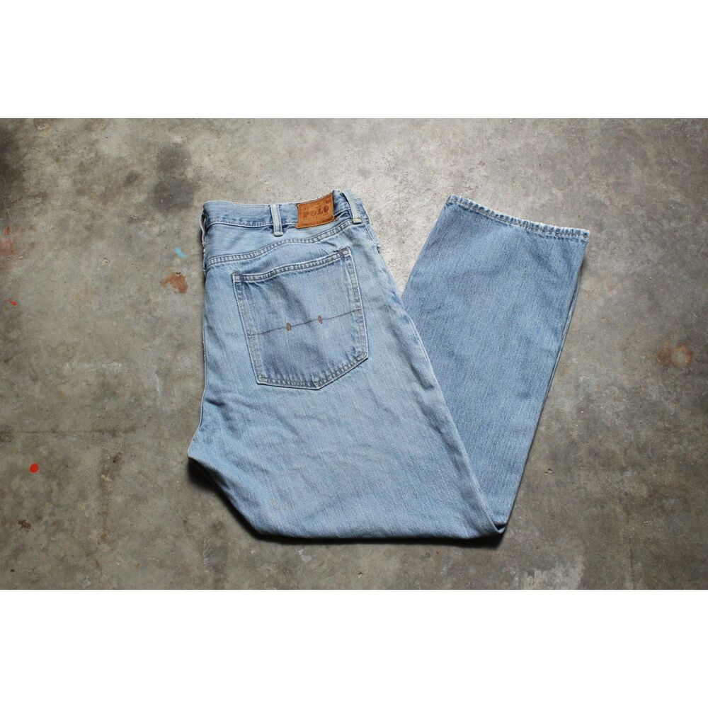 Vintage 90's Ralph Lauren Polo Distressed Jeans - Fits Like 41" x 30"
